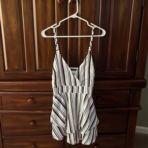 NWT zaful red white and navy romper